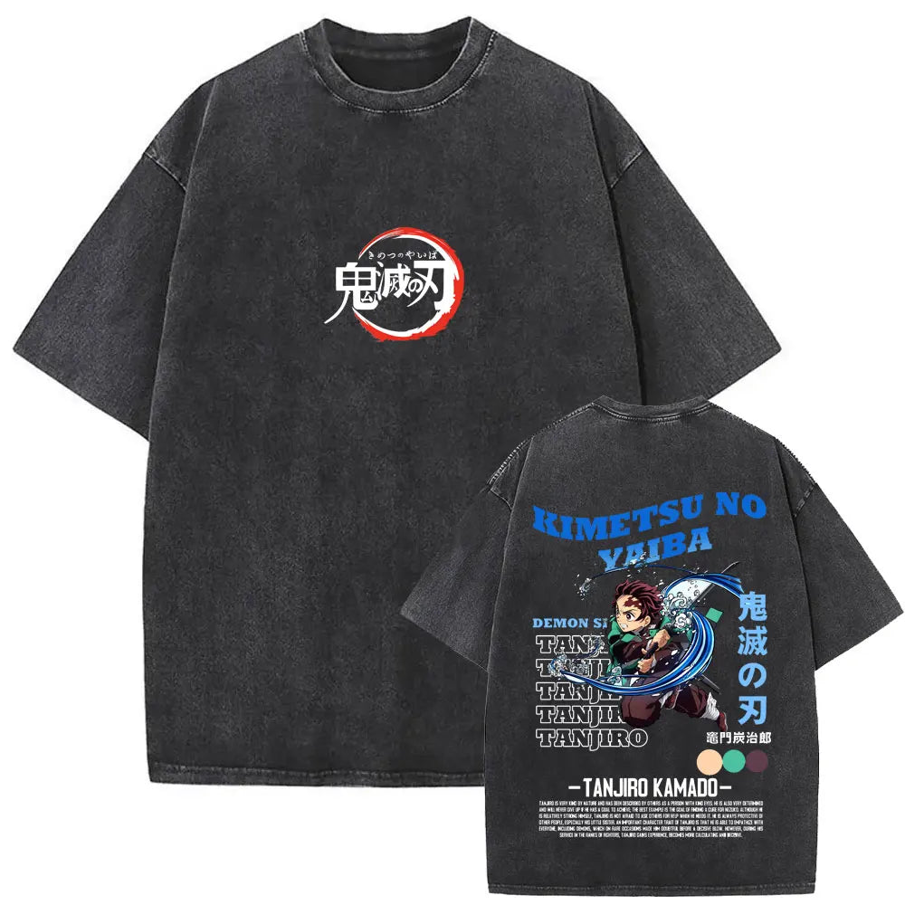 NEXT STREET Washed Demon Slayer TEE