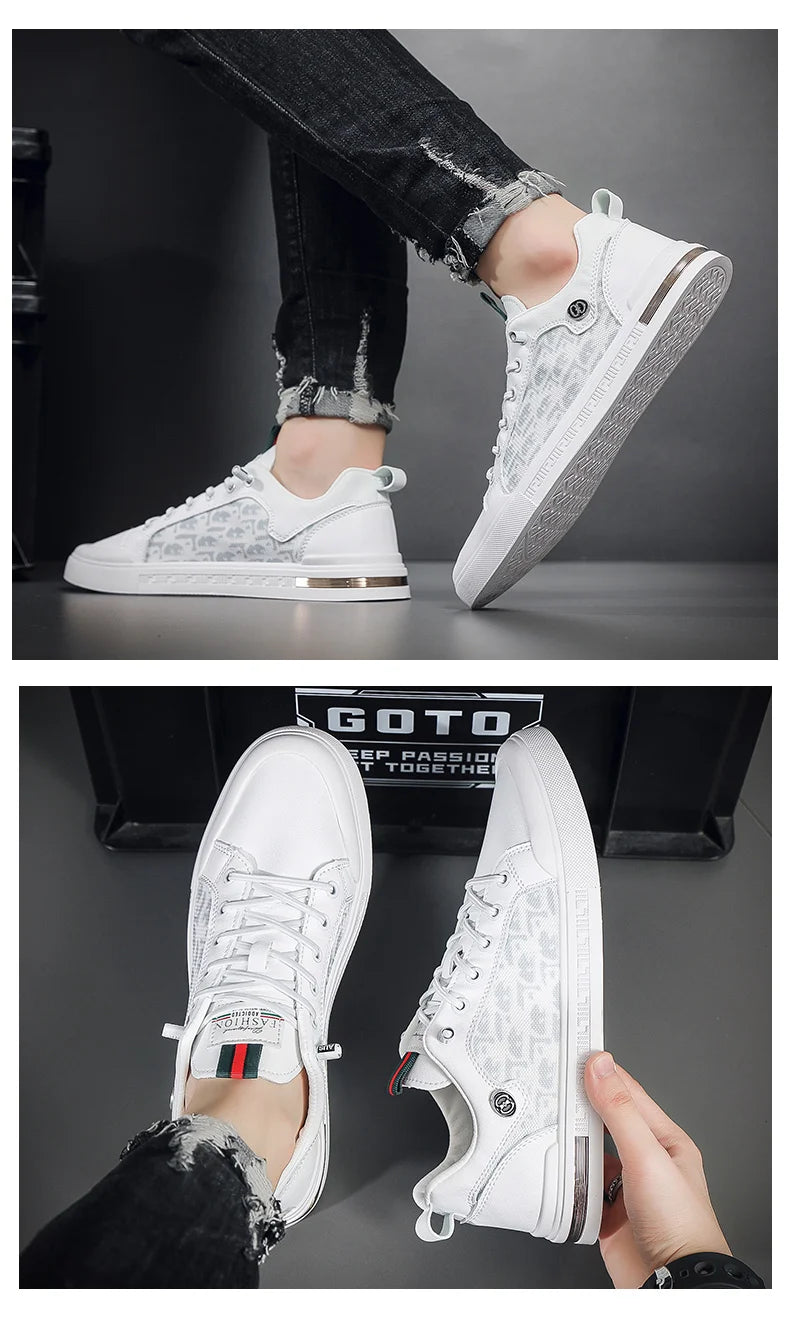 NEXT STREET White Flux Skate Sneakers