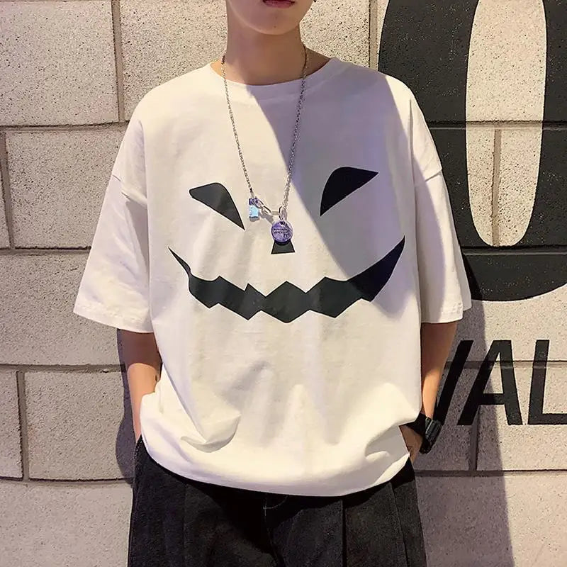 NEXT STREET Oversized Print Tech TEE