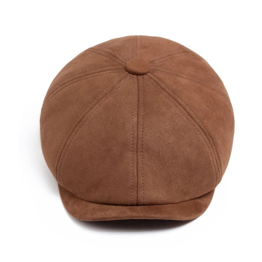 NEXT STREET Suede Retro Newsboy Hat