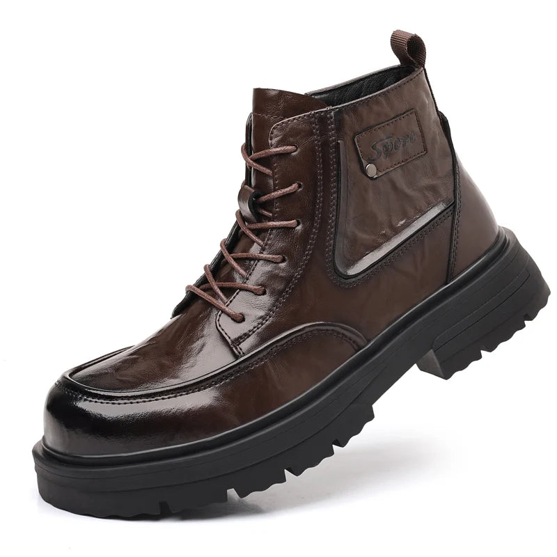 NEXT STREET Autumn Workwear Leather Boots