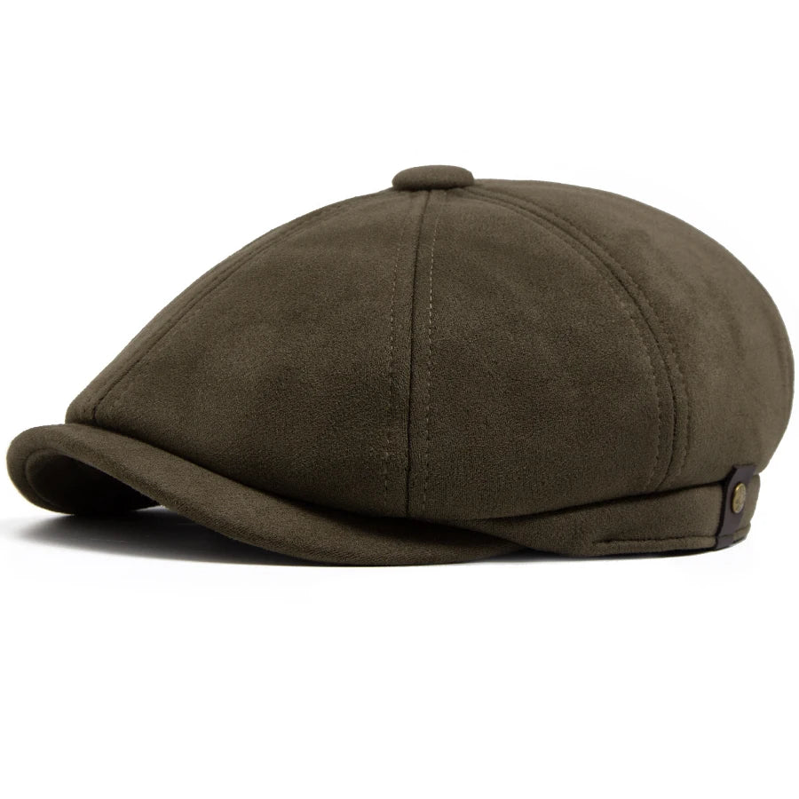 NEXT STREET Suede Retro Newsboy Hat