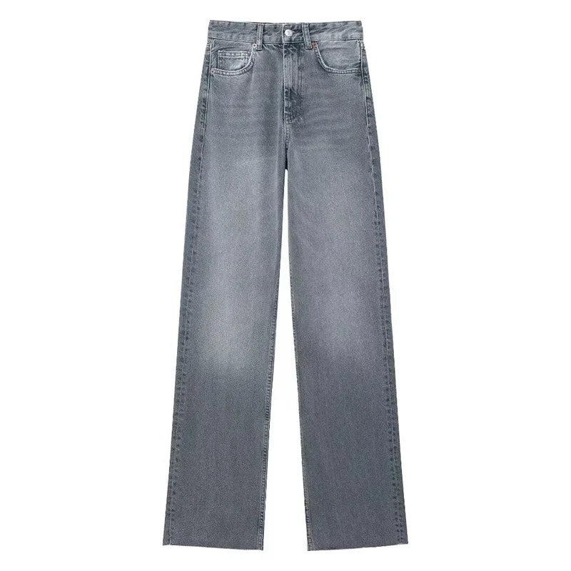 NEXT STREET Worn High Waist Jeans