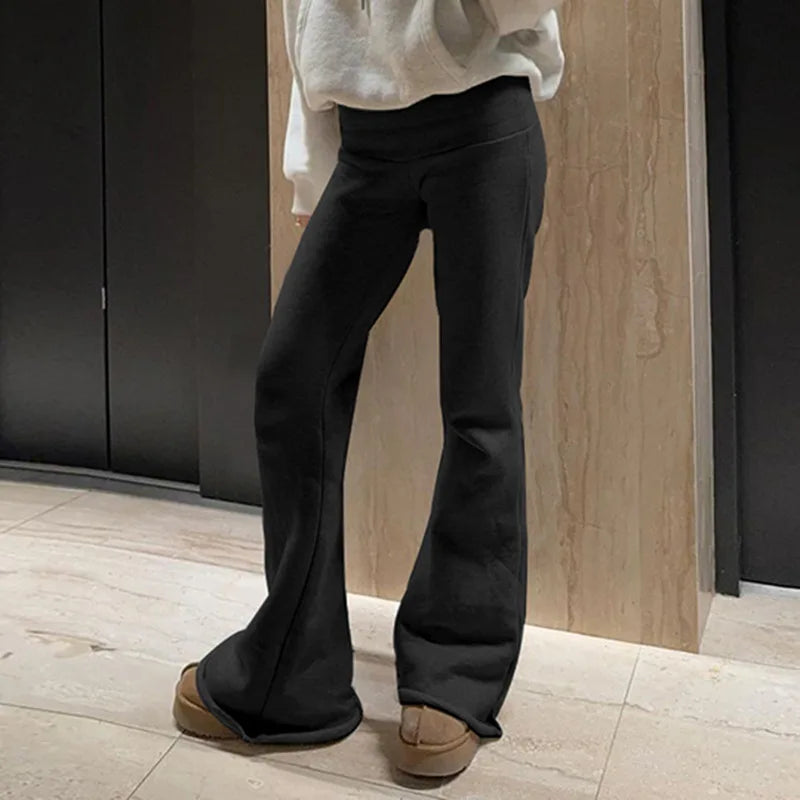 NEXT STREET Slim Low-Waist Flare Jogging Pant