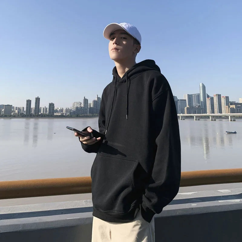 NEXT STREET Solid Core Tech Hoodie