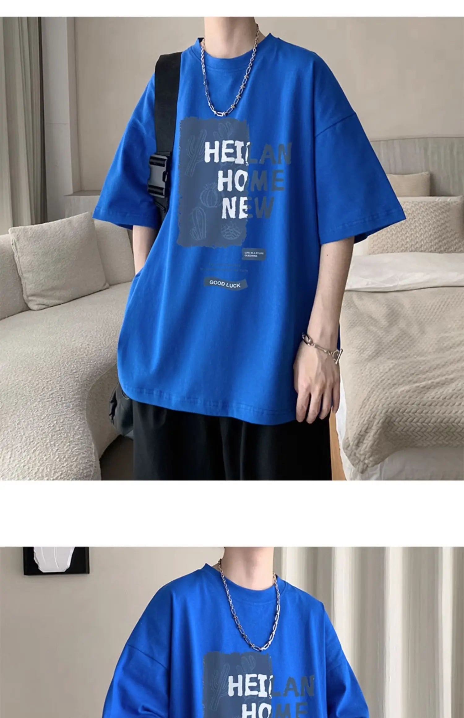 NEXT STREET Loose Tech-Print TEE