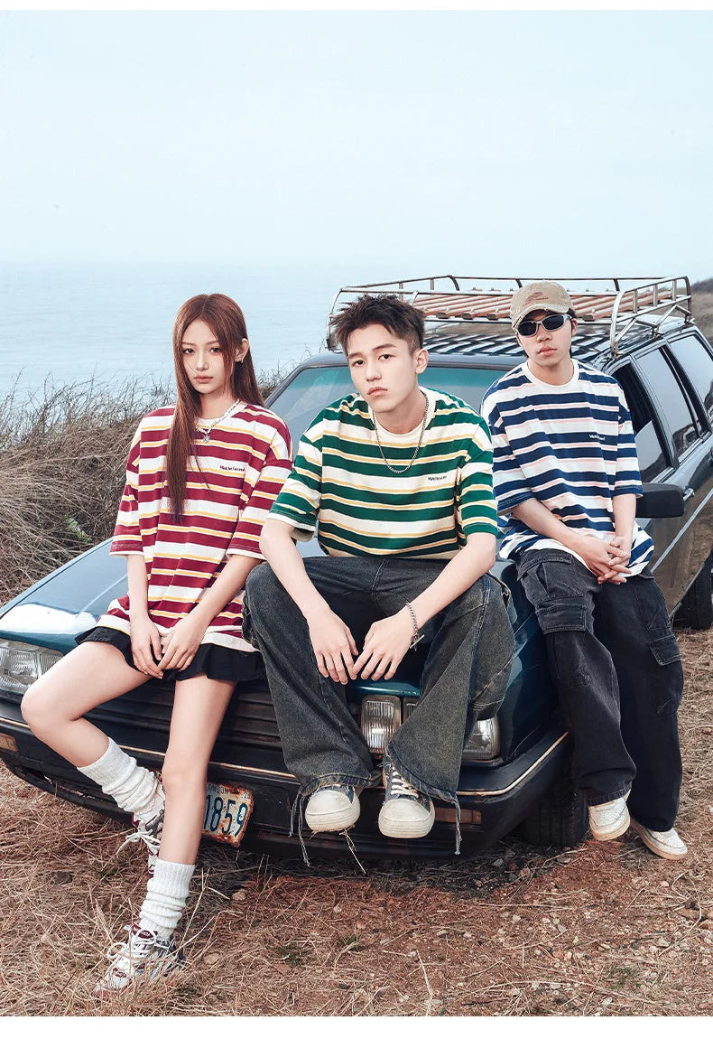 NEXT STREET Neo-Stripe TEE