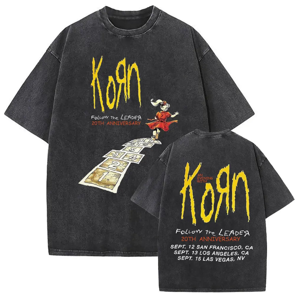 NEXT STREET Vintage Korn Graphic TEE