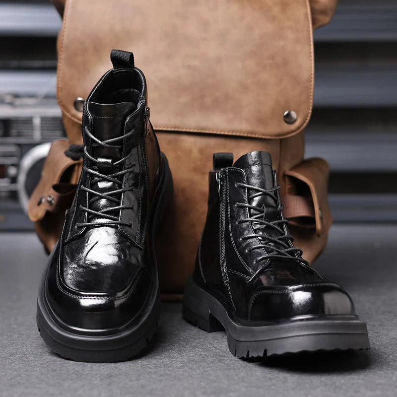 NEXT STREET Autumn Workwear Leather Boots