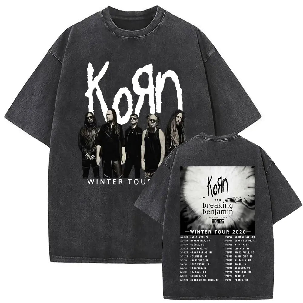 NEXT STREET Vintage Korn Graphic TEE