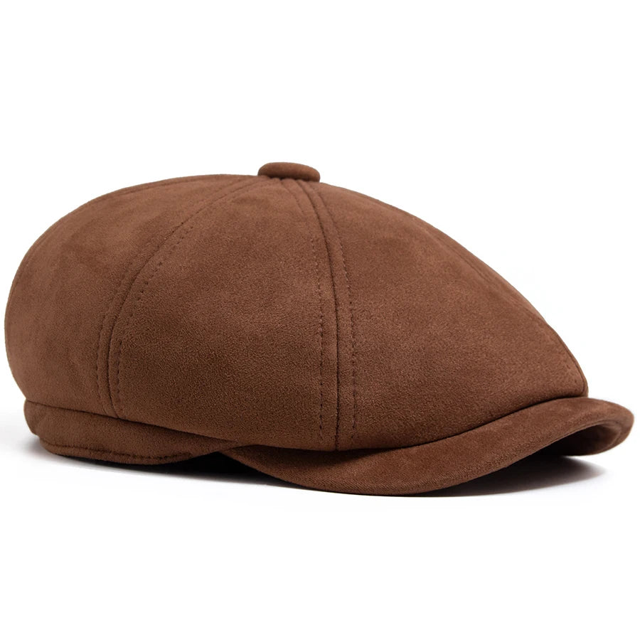 NEXT STREET Suede Retro Newsboy Hat