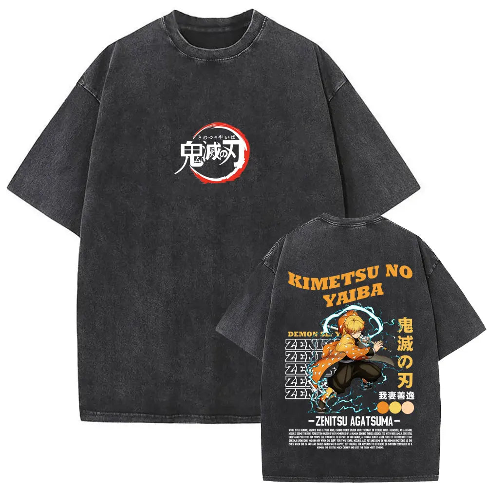 NEXT STREET Washed Demon Slayer TEE