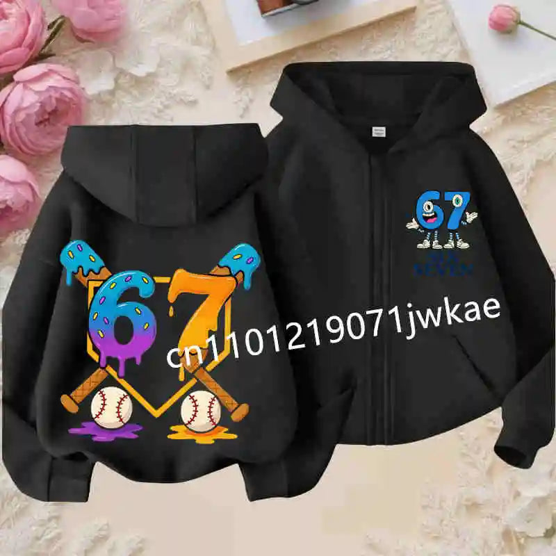 NEXT STREET Y2K Brain Rot Kids Hoodie