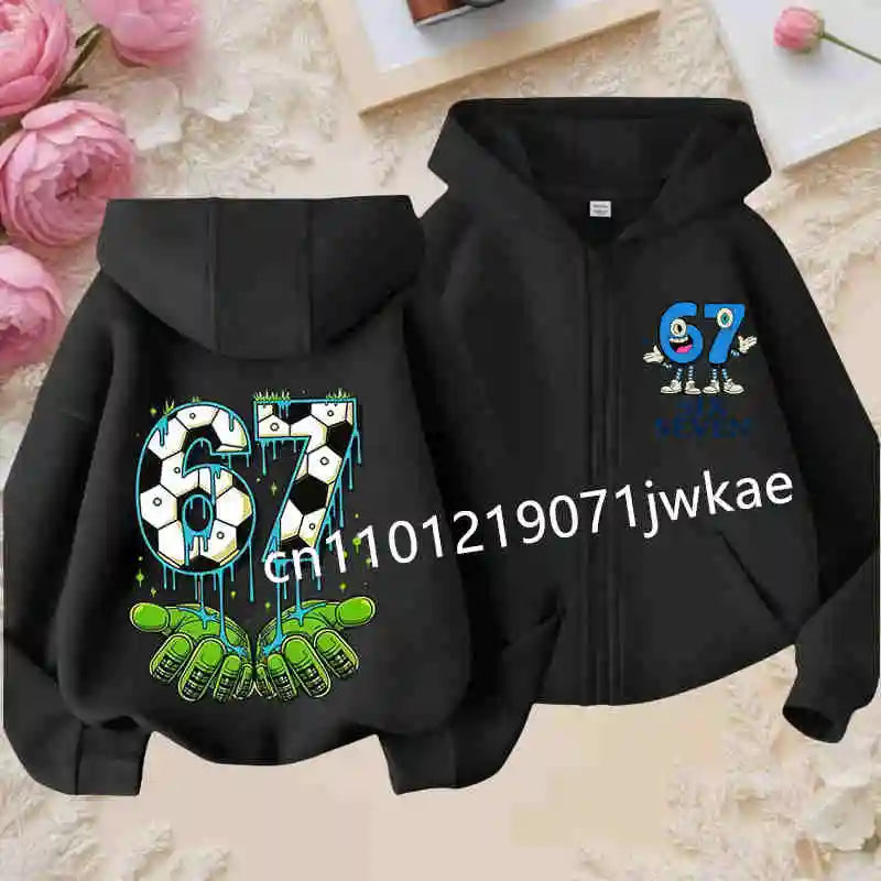 NEXT STREET Y2K Brain Rot Kids Hoodie
