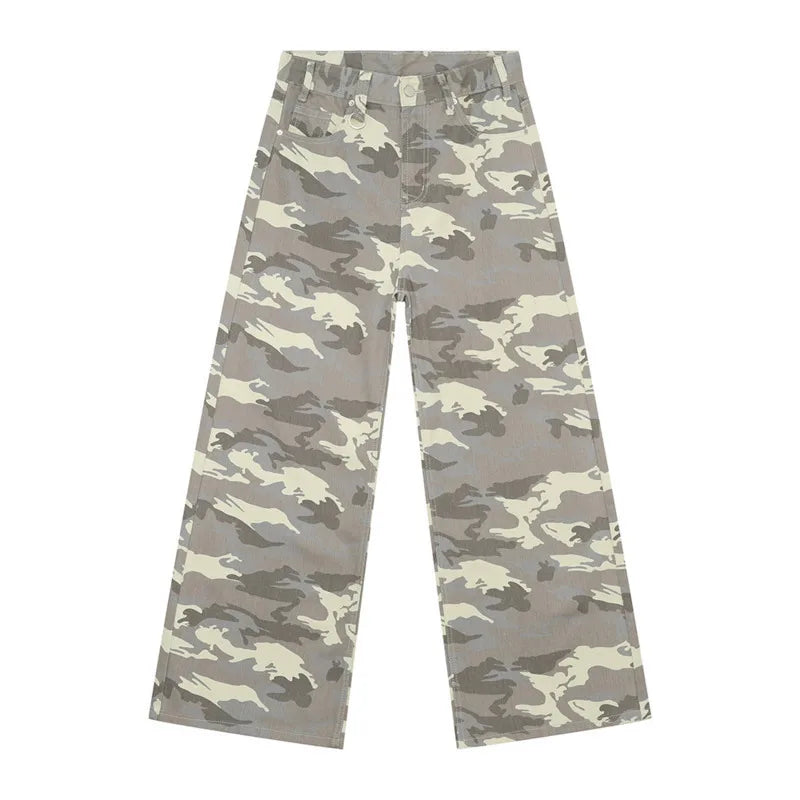 NEXT STREET Vintage Camo Wide-Leg Jeans