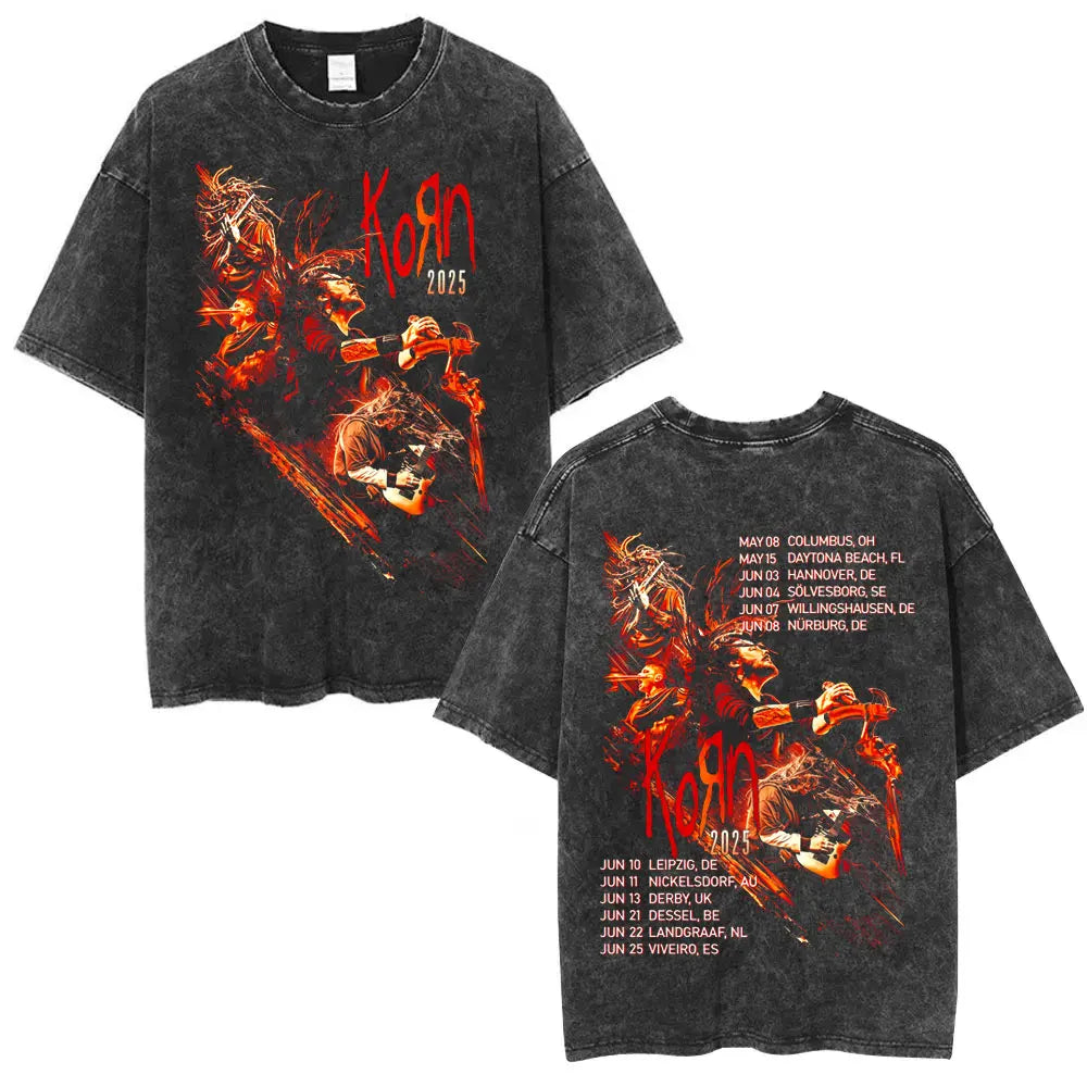 NEXT STREET Korn Distressed Tour TEE