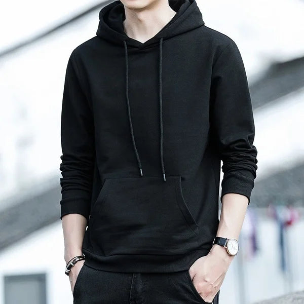 NEXT STREET Solid Fleece Hoodie