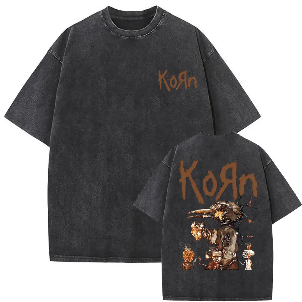 NEXT STREET Vintage Korn Graphic TEE