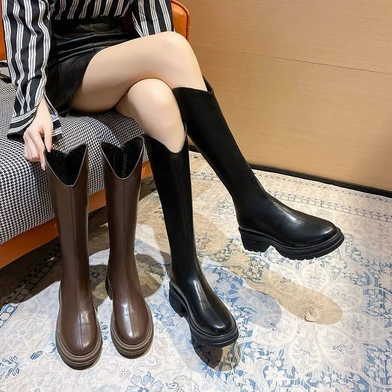 NEXT STREET Vector-Lift Knee-High Boots