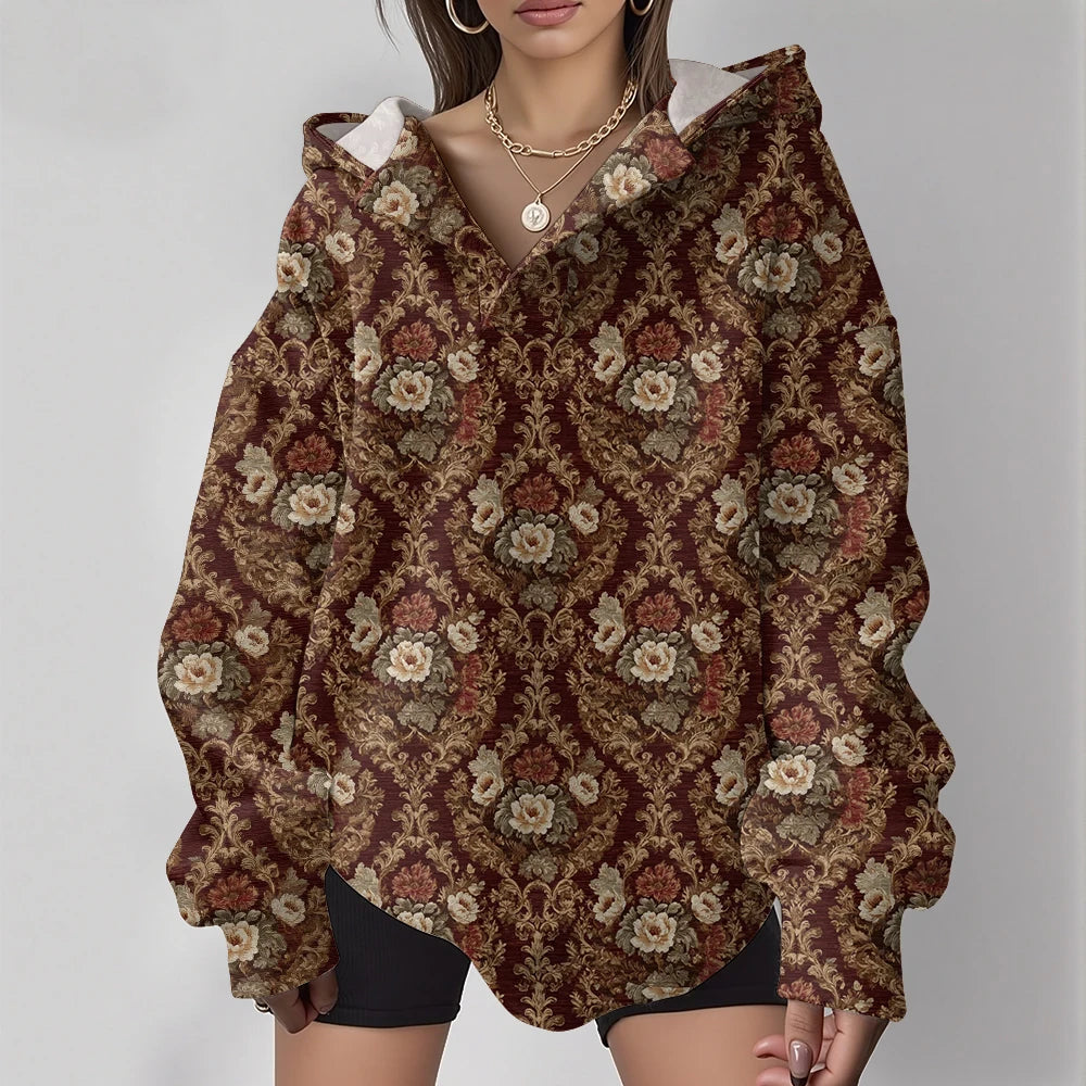 NEXT STREET Totem Y2K Oversized Hoodie