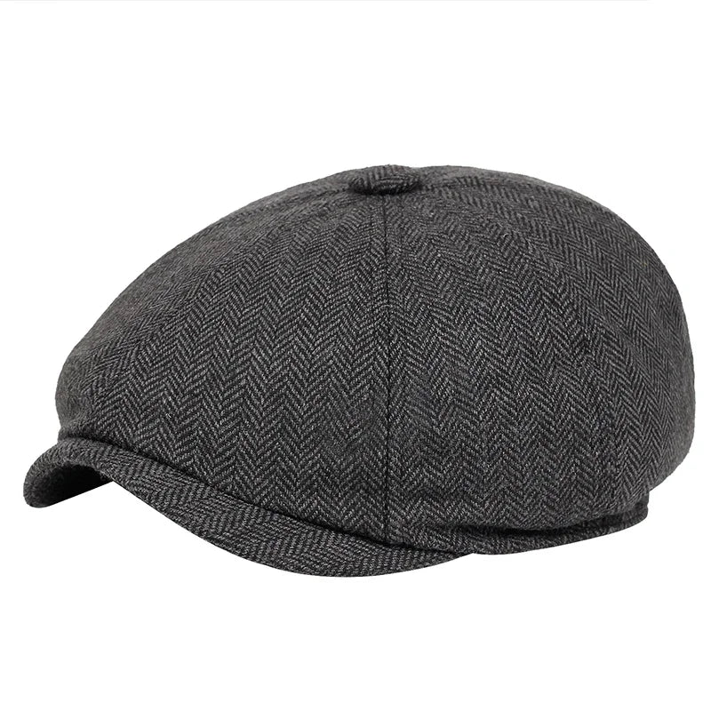NEXT STREET Tweed Stripe Beret Hat