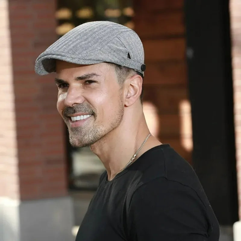 NEXT STREET Retro Mesh-Lined Beret Hat