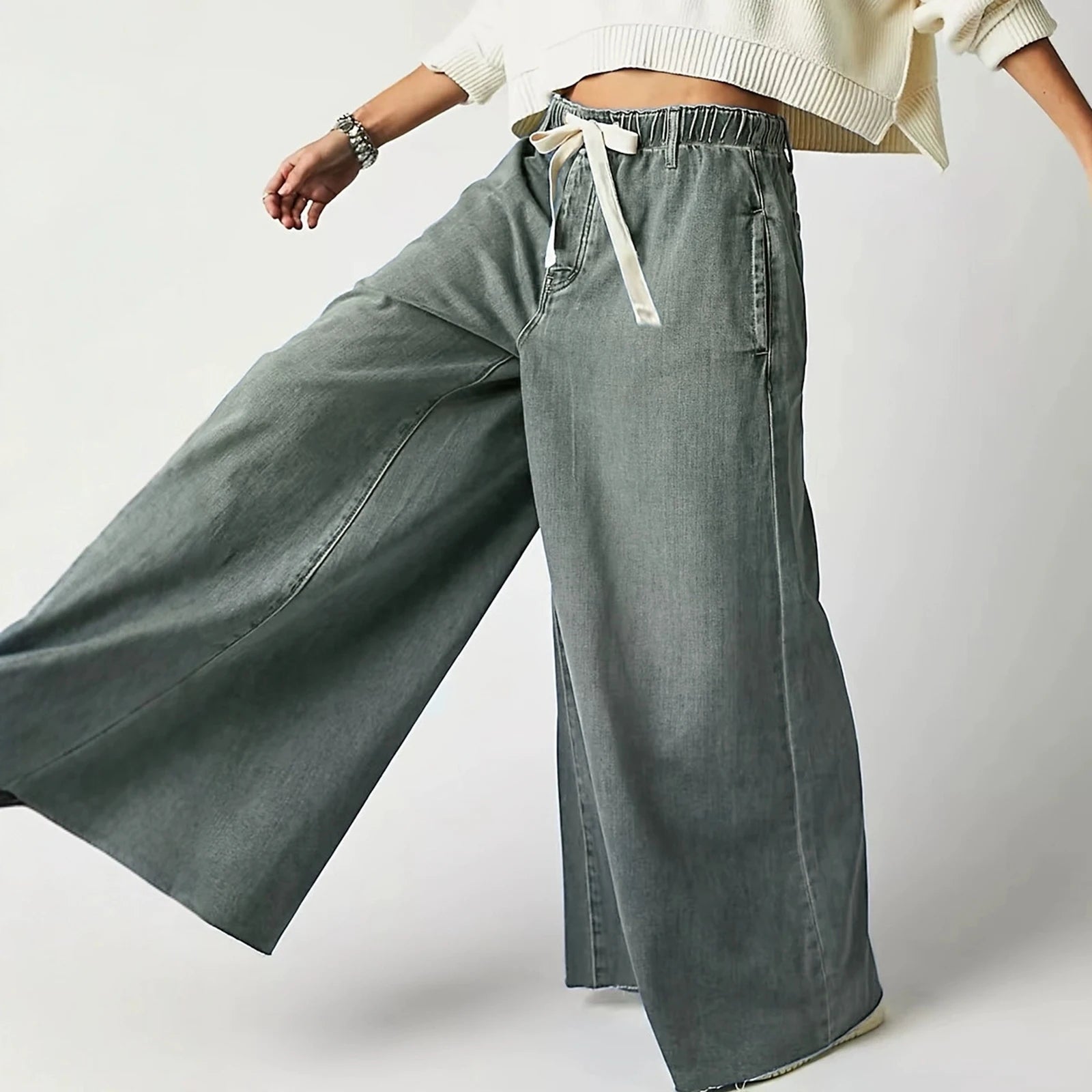 NEXT STREET High-Waist Wide Leg Jeans