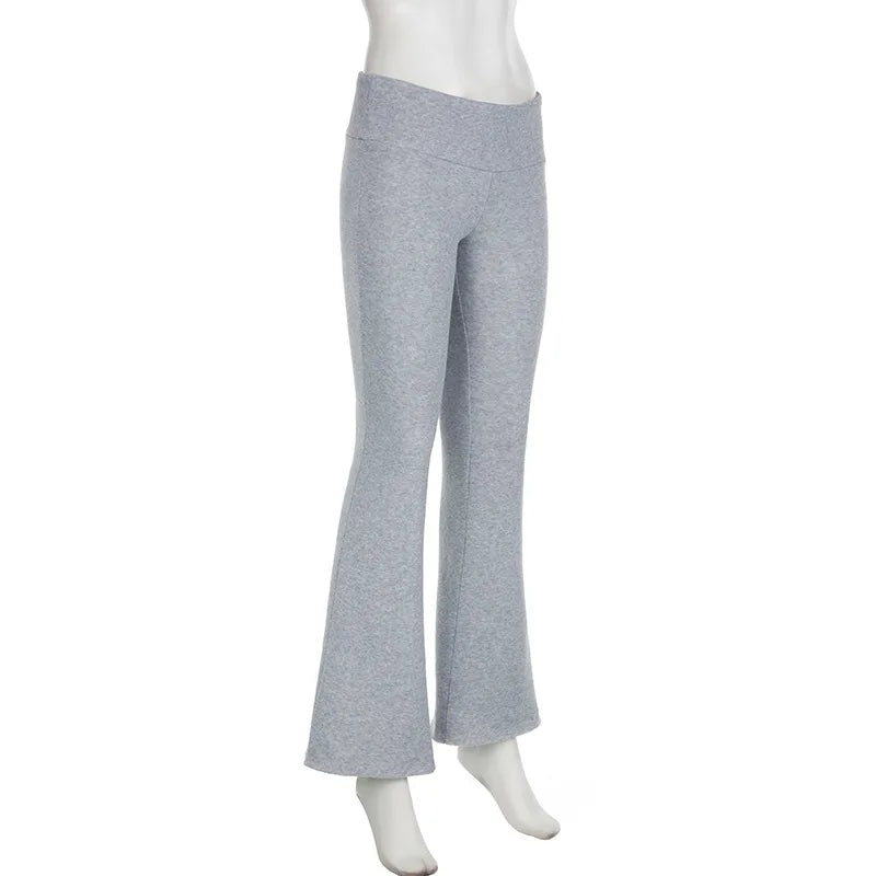 NEXT STREET Slim Low-Waist Flare Jogging Pant