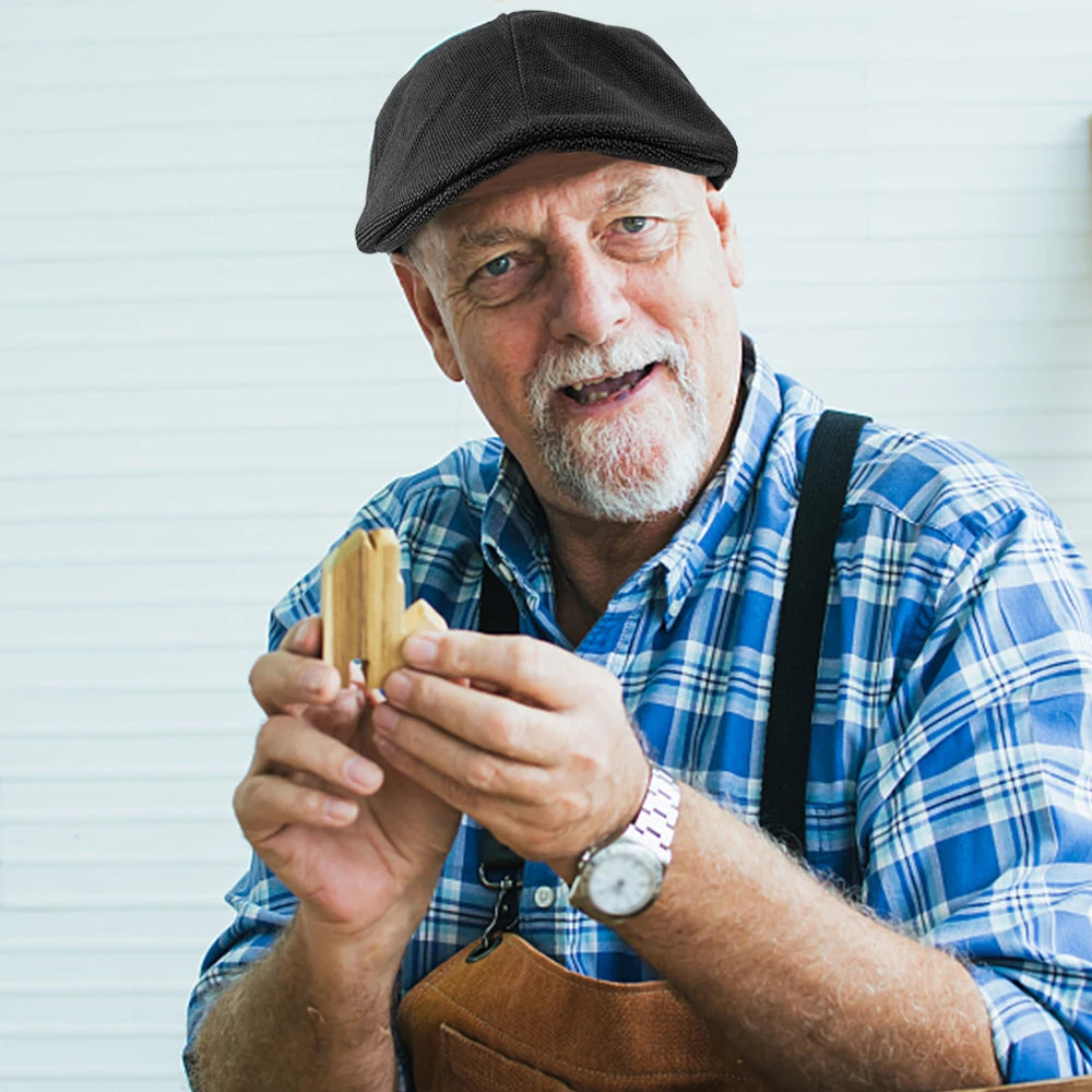 NEXT STREET Retro Mesh-Lined Beret Hat