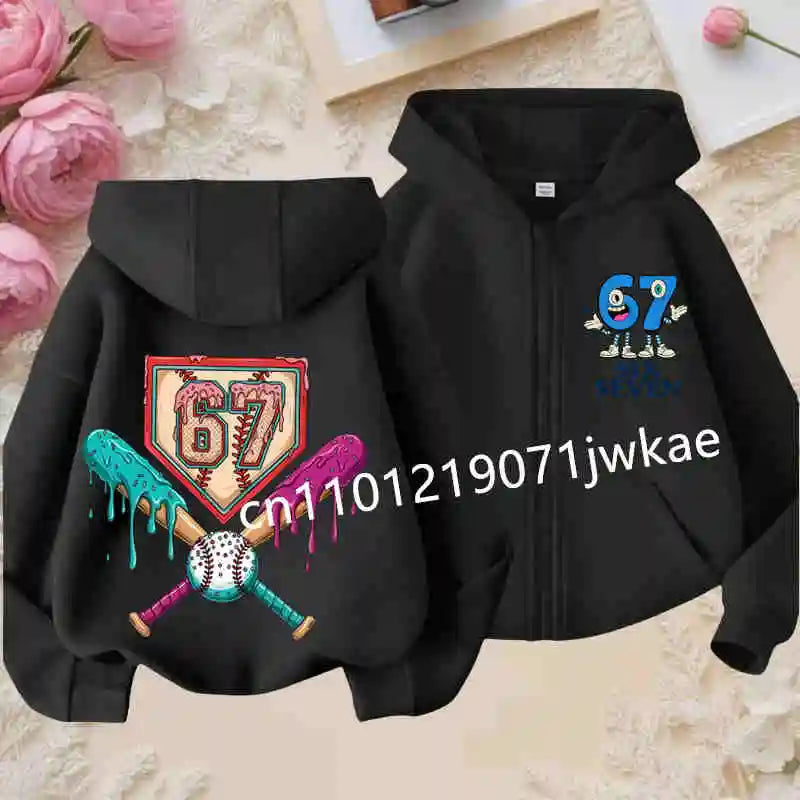 NEXT STREET Y2K Brain Rot Kids Hoodie