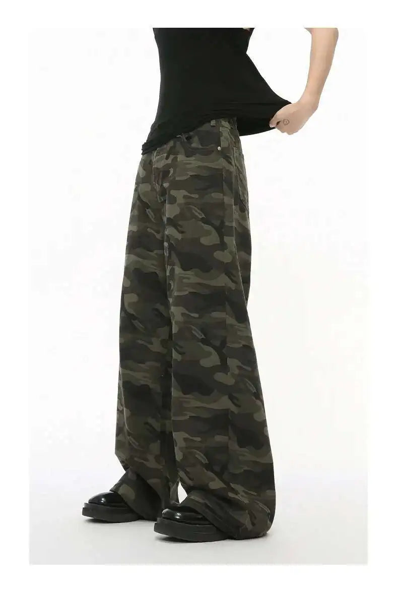 NEXT STREET Vintage Camo Wide-Leg Jeans