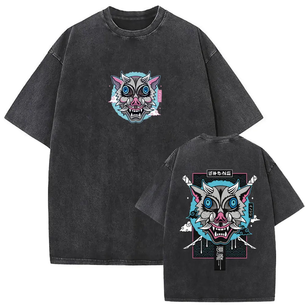 NEXT STREET Washed Demon Slayer TEE