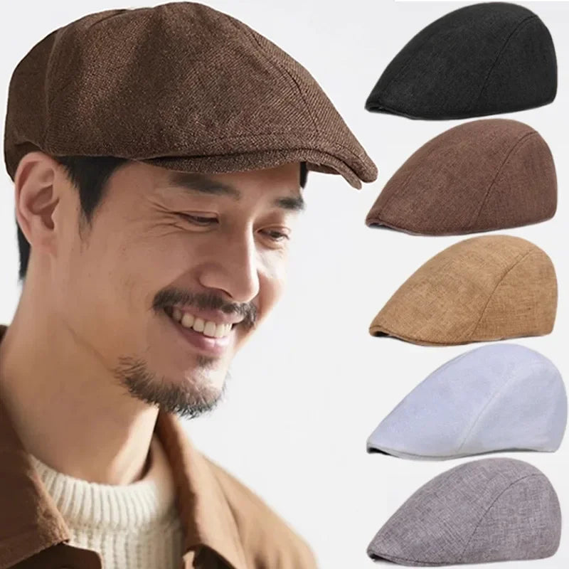 NEXT STREET Retro Mesh-Lined Beret Hat