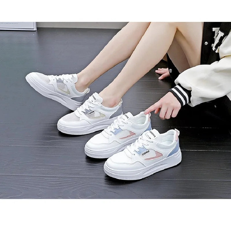 NEXT STREET Patchwork Platform Sneakers