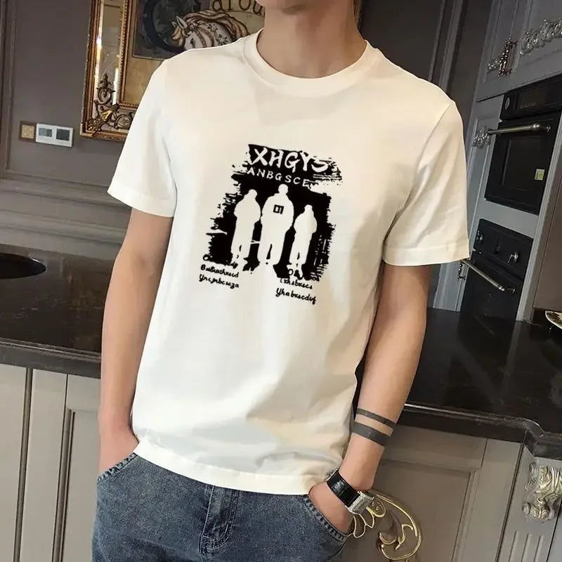 NEXT STREET Harajuku Print Tech TEE