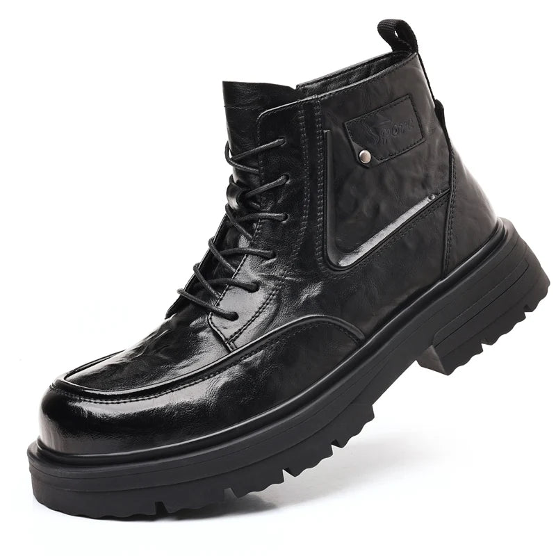 NEXT STREET Autumn Workwear Leather Boots