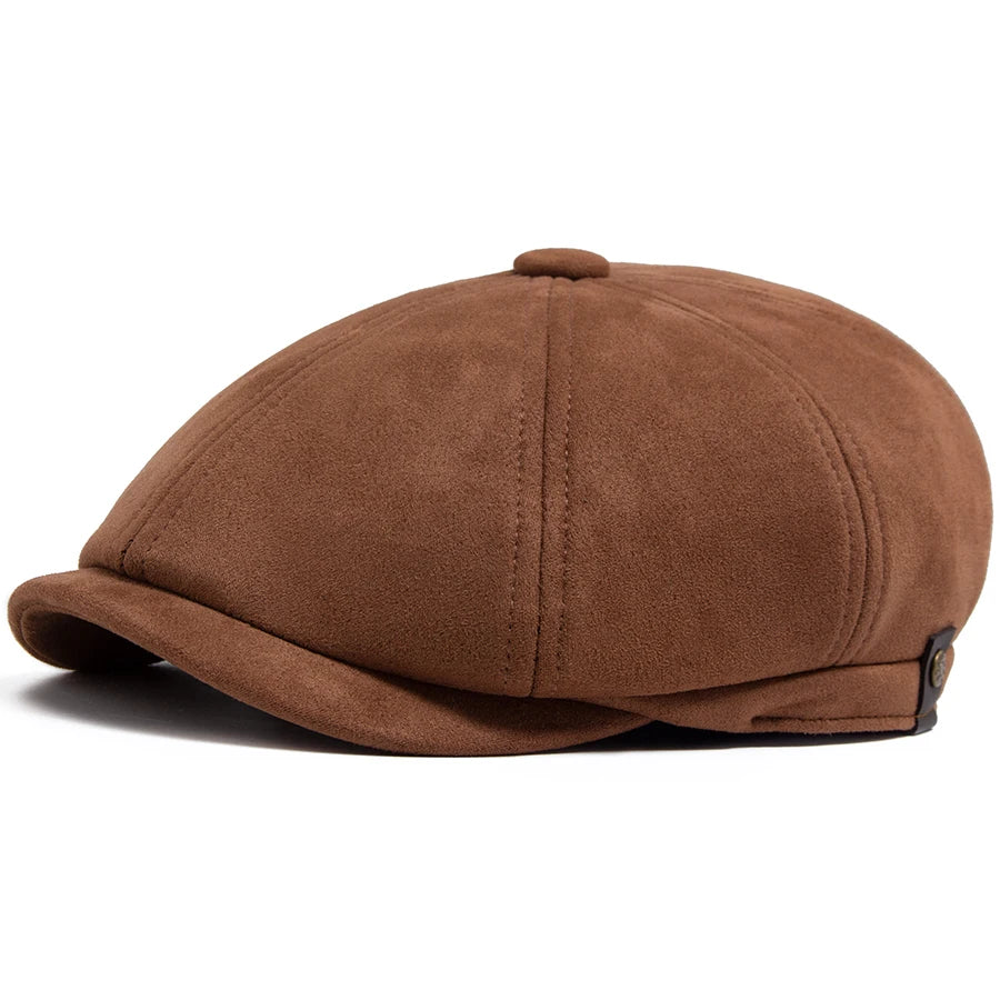 NEXT STREET Suede Retro Newsboy Hat