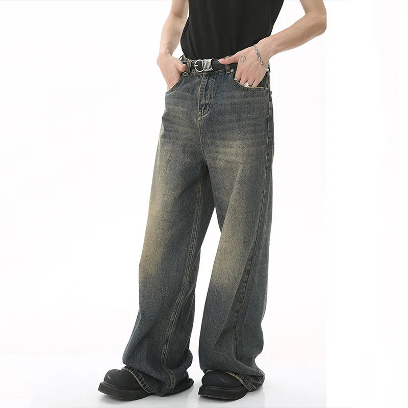 NEXT STREET Old Blue Wide-Leg Jeans