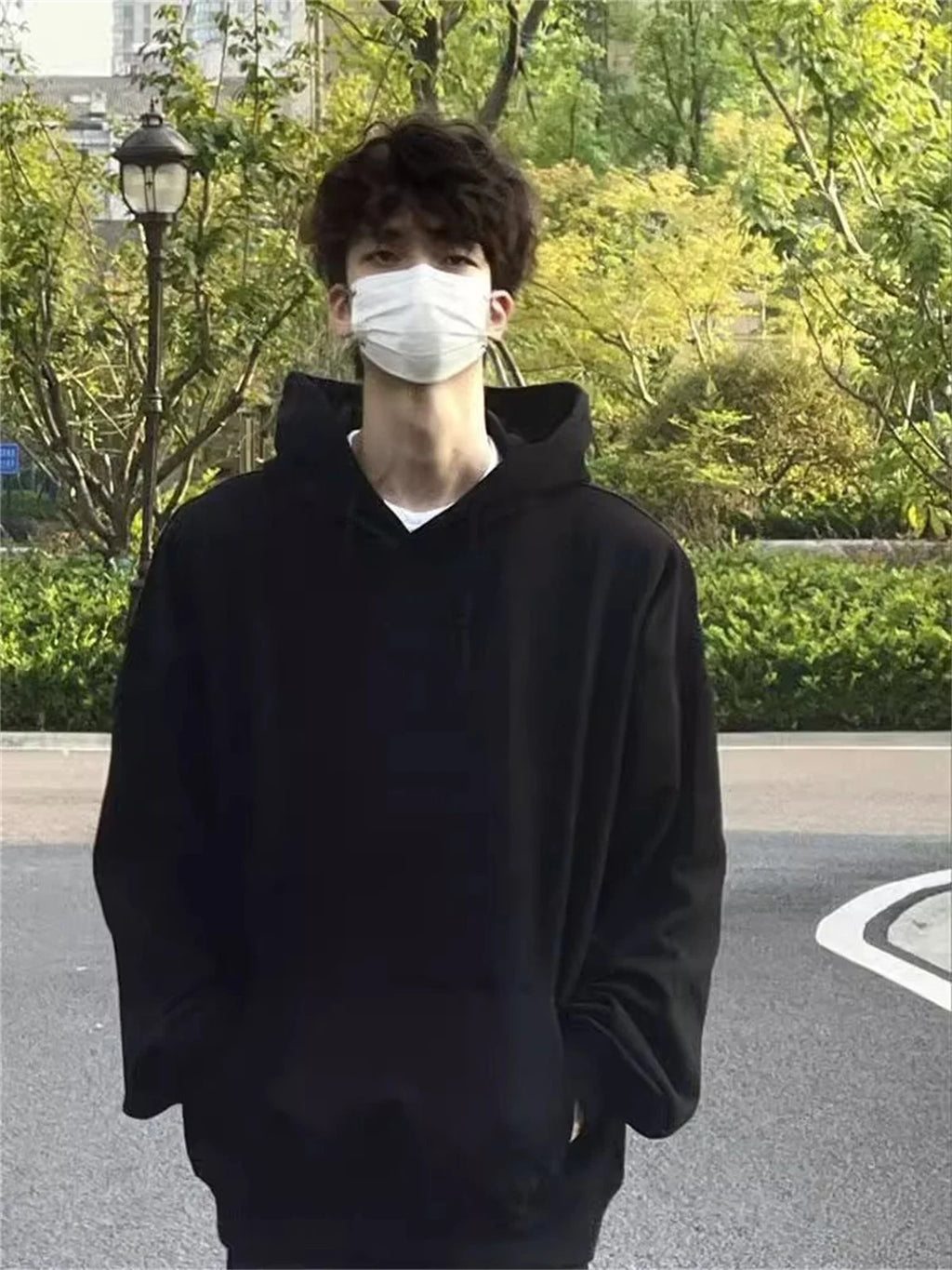 NEXT STREET Solid Core Tech Hoodie