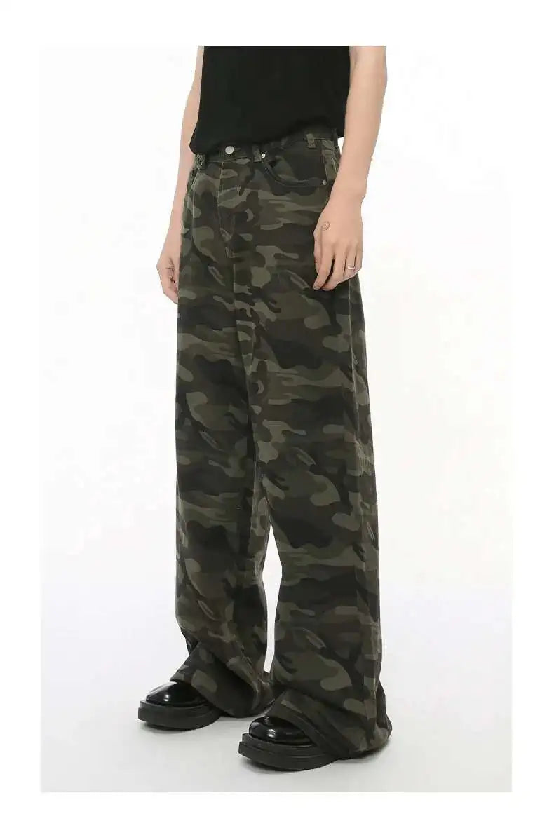 NEXT STREET Vintage Camo Wide-Leg Jeans