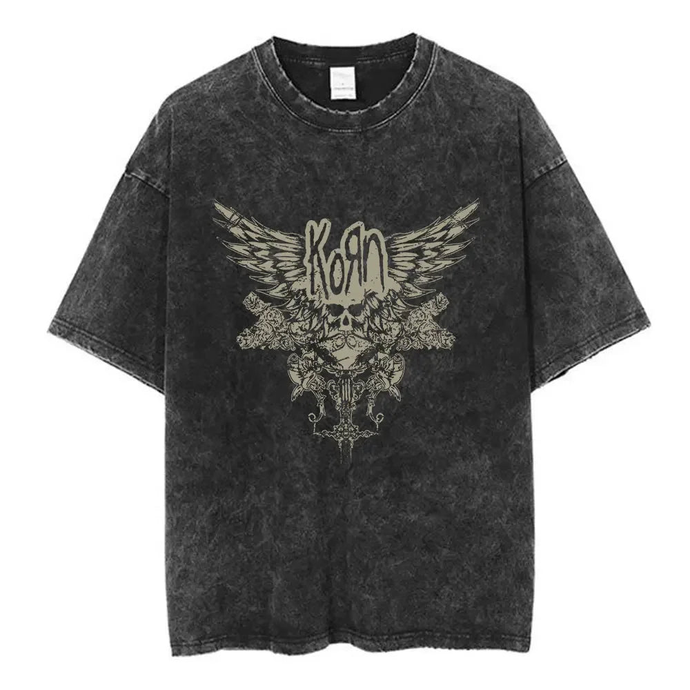 NEXT STREET Korn Distressed Tour TEE
