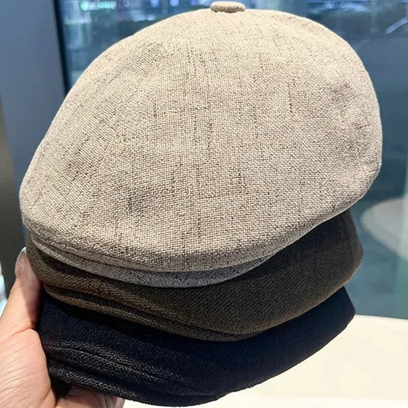 NEXT STREET Retro Mesh-Lined Beret Hat