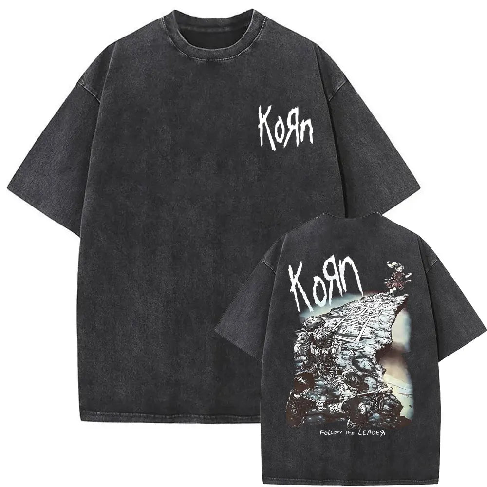 NEXT STREET Vintage Korn Graphic TEE
