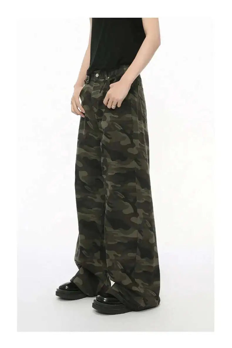 NEXT STREET Vintage Camo Wide-Leg Jeans