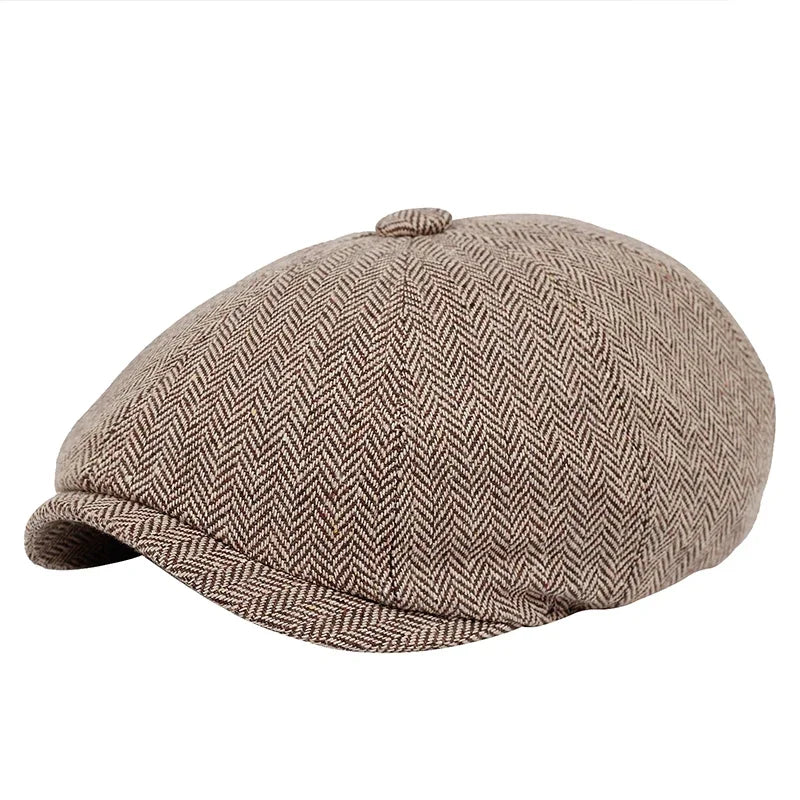 NEXT STREET Tweed Stripe Beret Hat