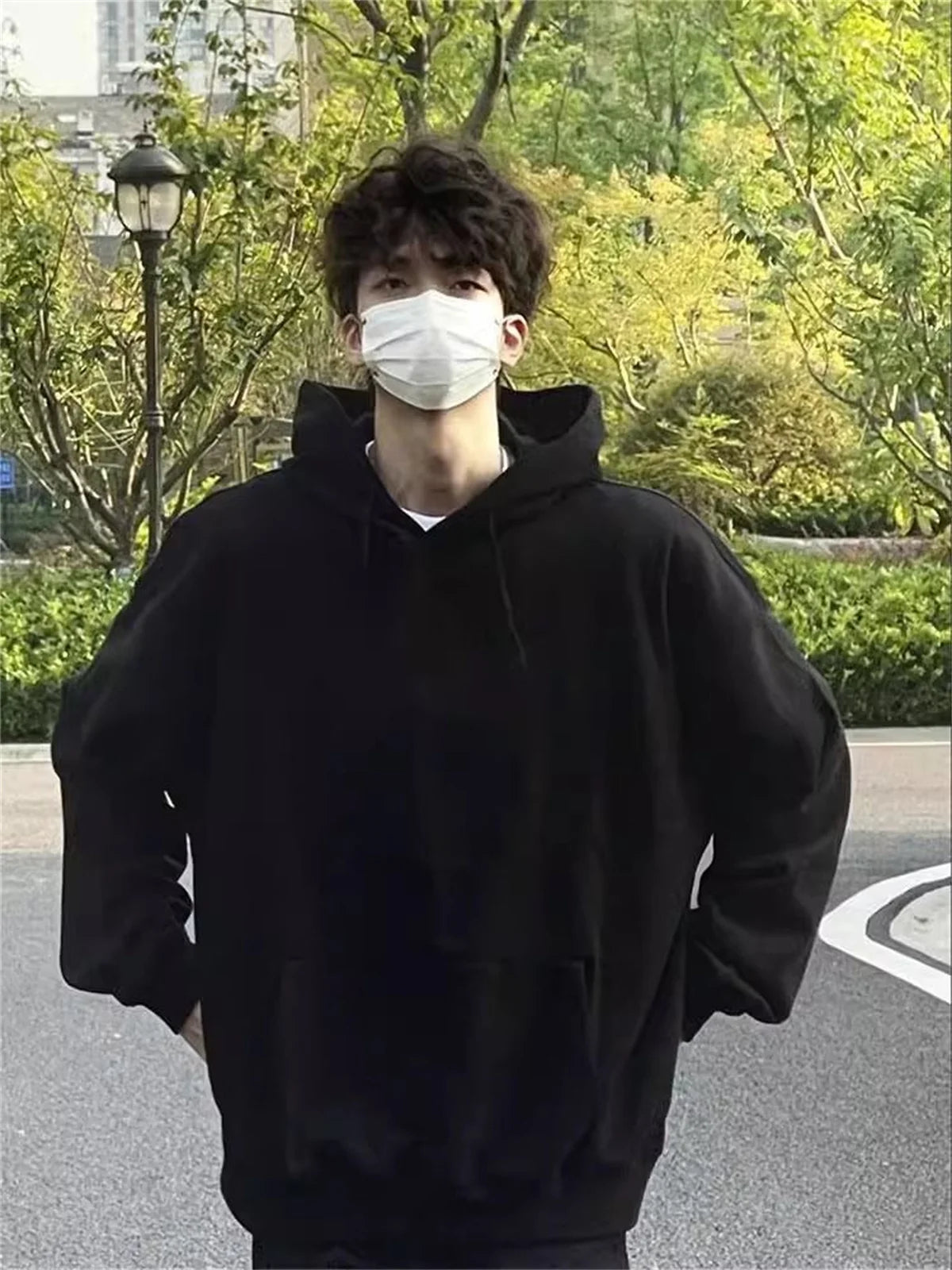 NEXT STREET Solid Core Tech Hoodie