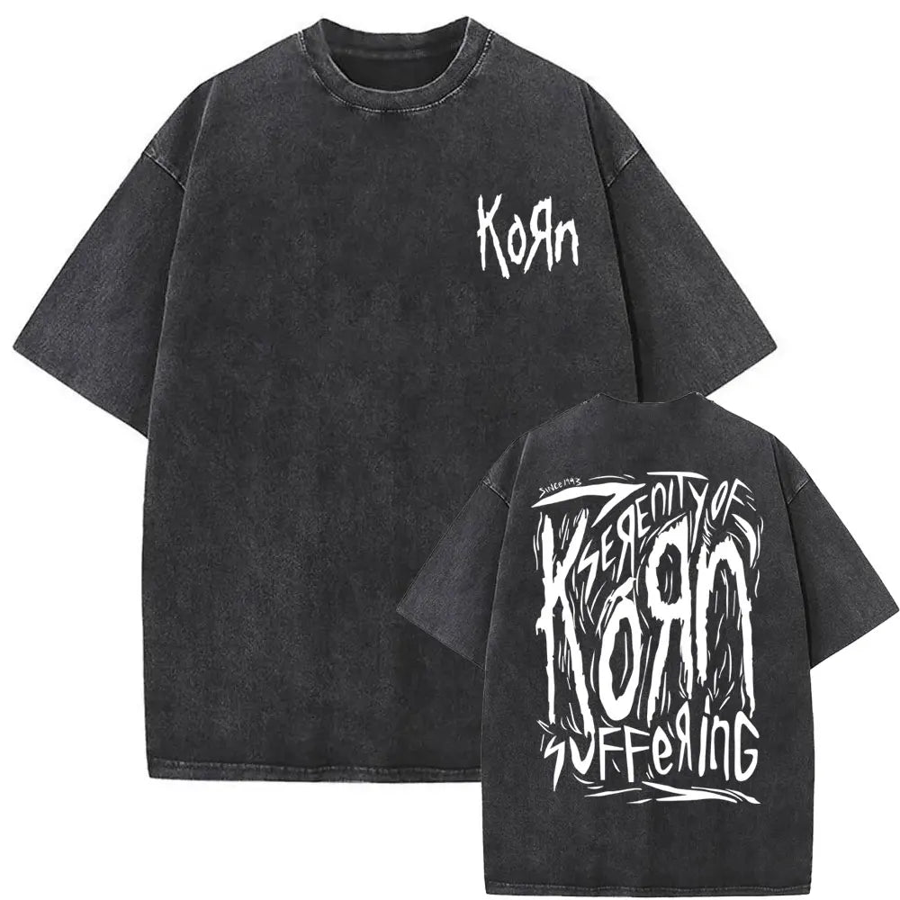 NEXT STREET Vintage Korn Graphic TEE