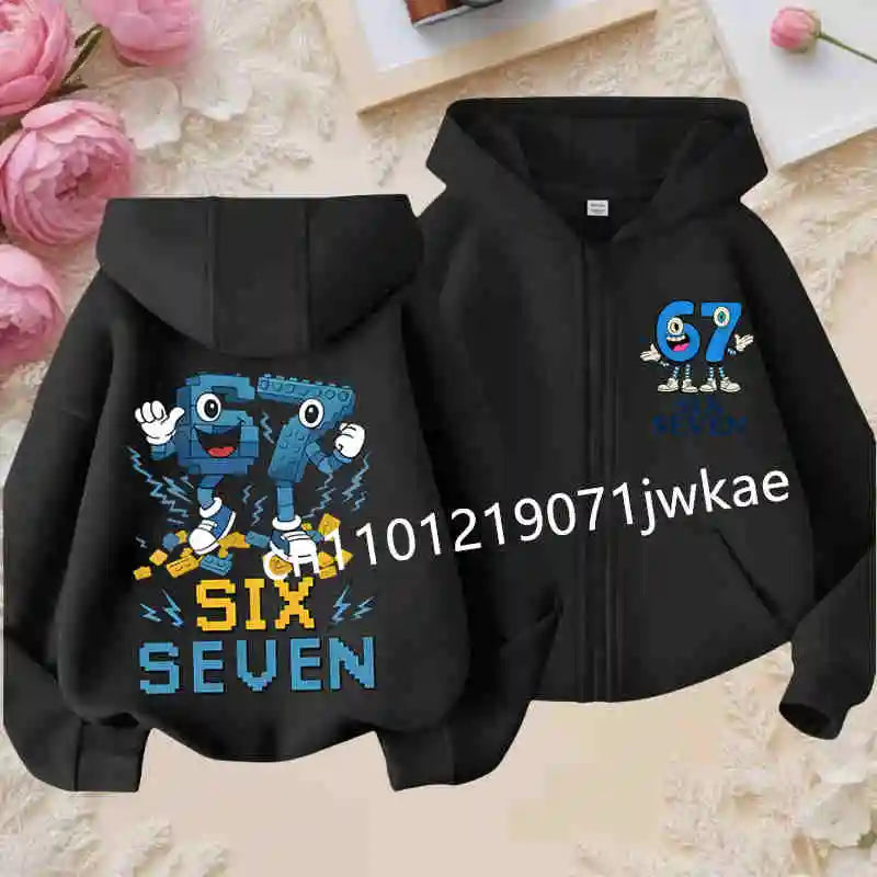 NEXT STREET Y2K Brain Rot Kids Hoodie