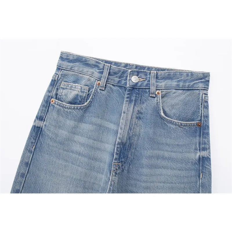 NEXT STREET Worn High Waist Jeans