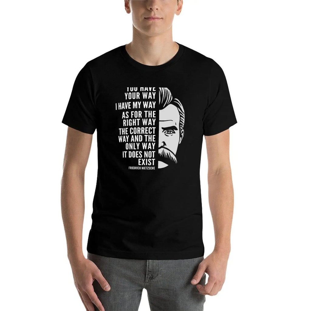 NEXT STREET Nietzsche Quote Tech TEE
